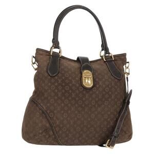 LOUIS VUITTON Monogram Idylle Elegy Hand Bag Black M56696 LV Auth bs31637